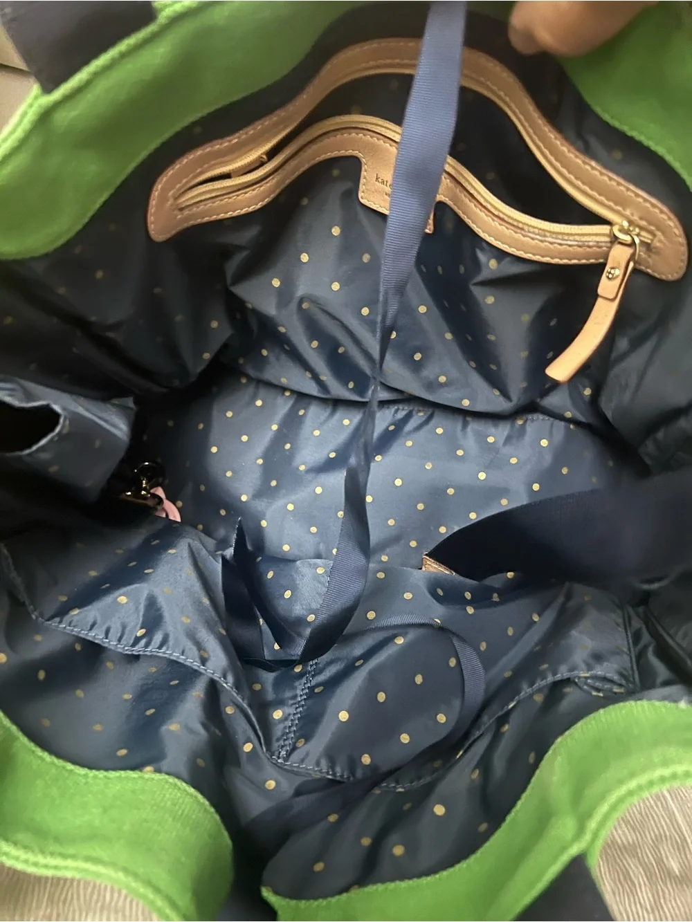 Kate spade green diaper bag
